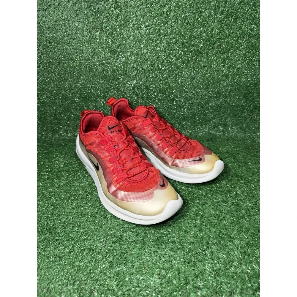 Nike Air Max Axis Men's Size 8 White Red Running Shoes Comfort Athletic Sneakers